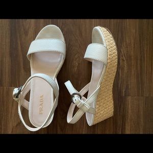 Prada Wedge Platform Heels
